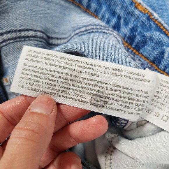 Abercrombie & Fitch Ankle Straight Ultra High Rise Jeans Light Wash Denim 29 - Picture 7 of 7